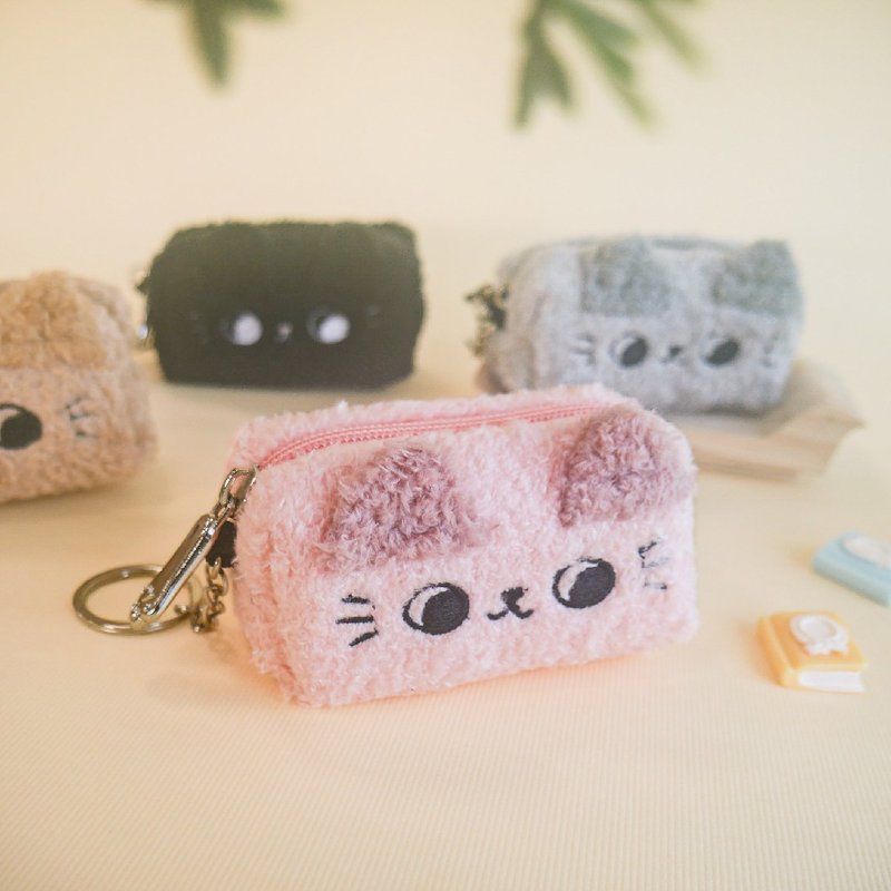 O-CAT - Soft Cat Coin Pouch. JBG-258. Small Item Storage - Coin Purses - Nylon 