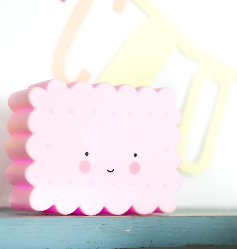 【絕版特賣】a Little Lovely Company 草莓餅乾夜燈-粉紅 - 其他 - 塑膠 粉紅色