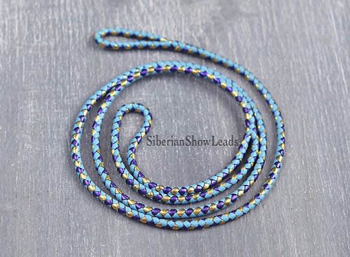 Siberian Show Leads TO ORDER dog show leash with a small loop instead of a snap without beads