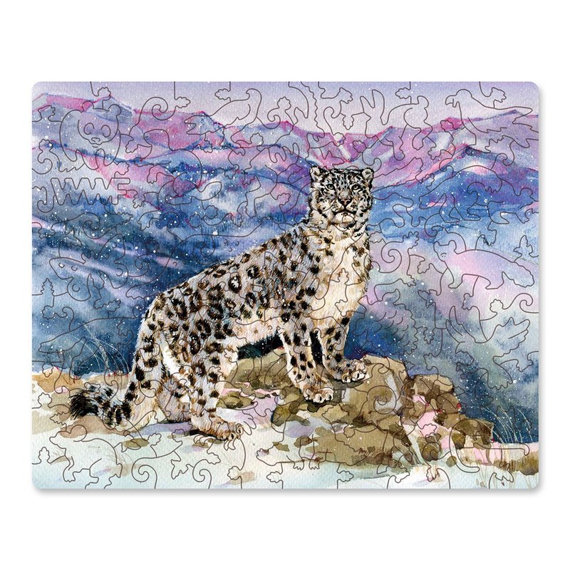 木制拼图DAVICI雪豹WWF22x18厘米100pcs. - 拼圖 - 木頭 