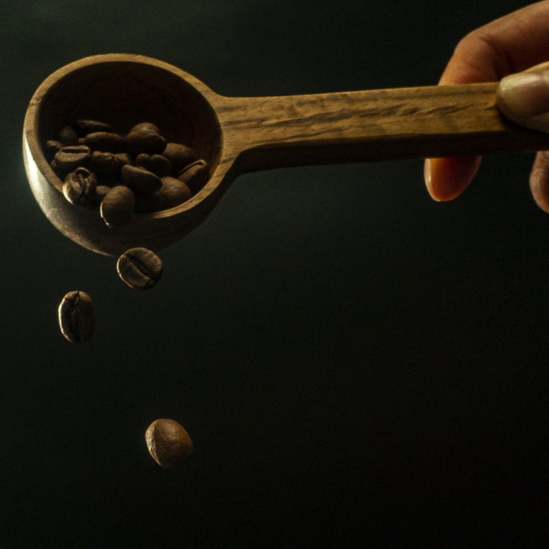 Teak|Coffee Spoon|Bean Spoon|Bean Spoon|Bean Spoon Handmade Coffee Culture and Creation's Doujia Hands Add Spoons for You - Cutlery & Flatware - Wood 