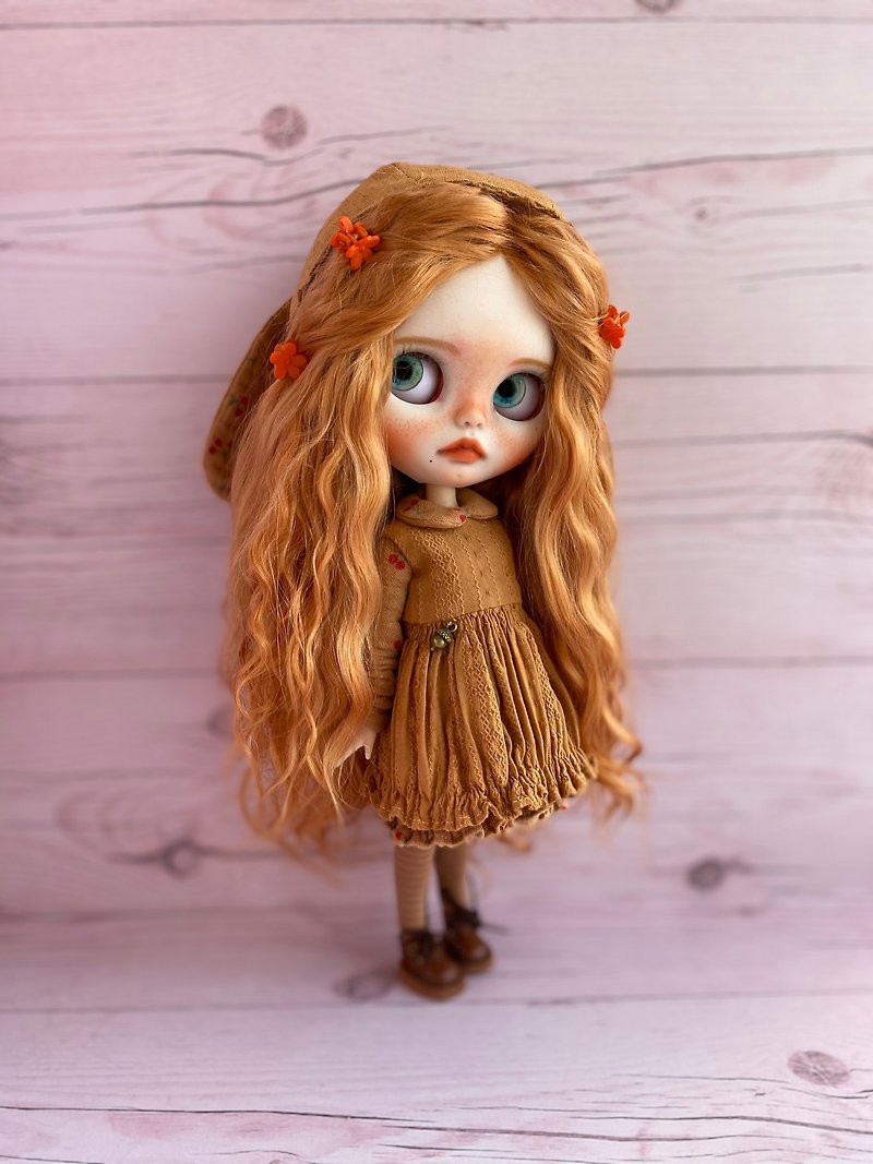 Custom Blythe Doll OOAK - 寶寶/兒童玩具/玩偶 - 塑膠 咖啡色