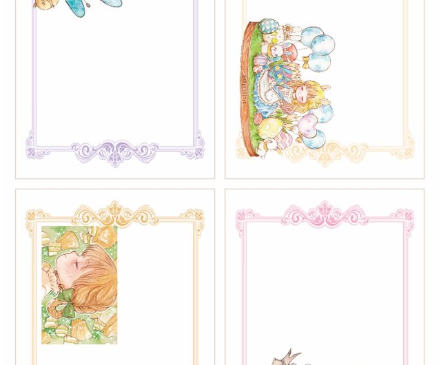 1 / 12 【通常盤cinnamonぬりえ】創作イラスト　雑貨　ぬりえ cinnamonぬりえ4冊セット冊子ぬりえ ポストカードぬりえ - メルカリ