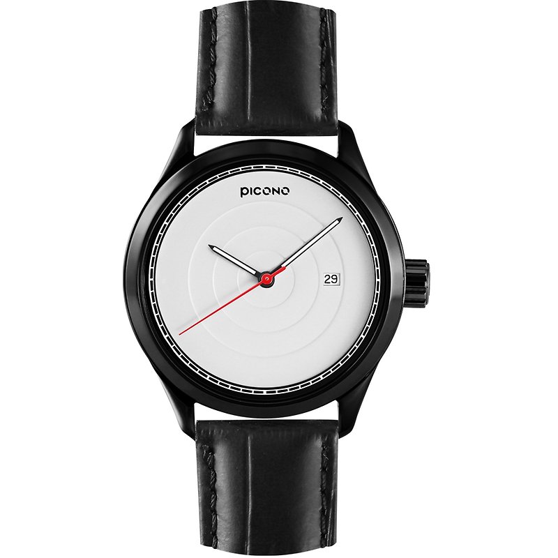【PICONO】Phase Polished Black with White dial / PH-7904 - Women's Watches - Other Metals Black