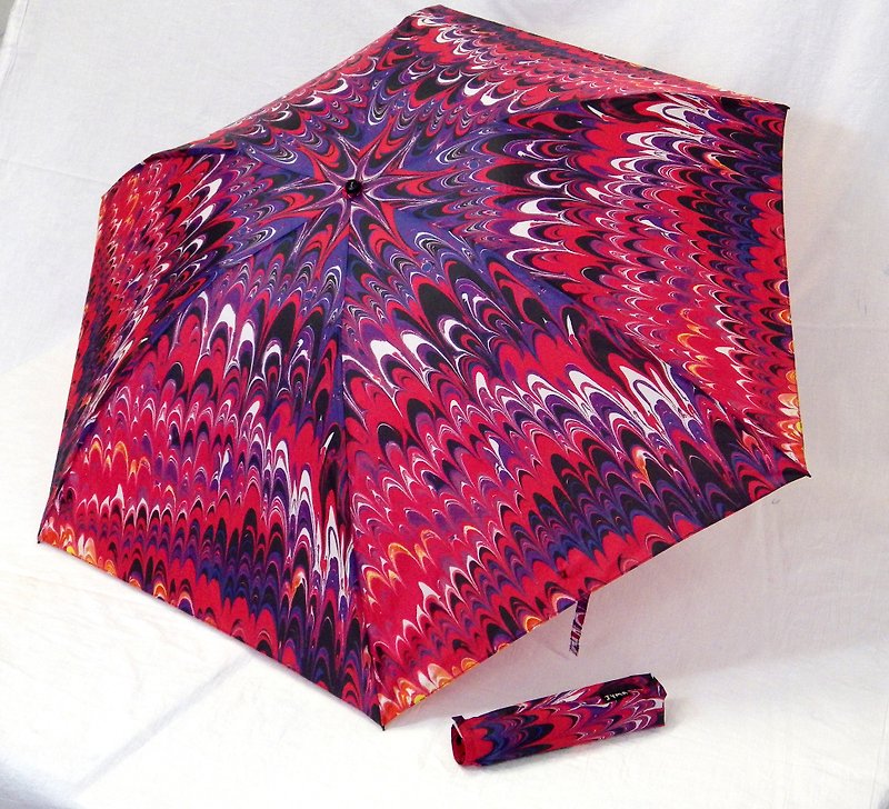 JYMAファンライフ---フローティングと染色の二つ折り軽量傘 - その他 - ポリエステル 