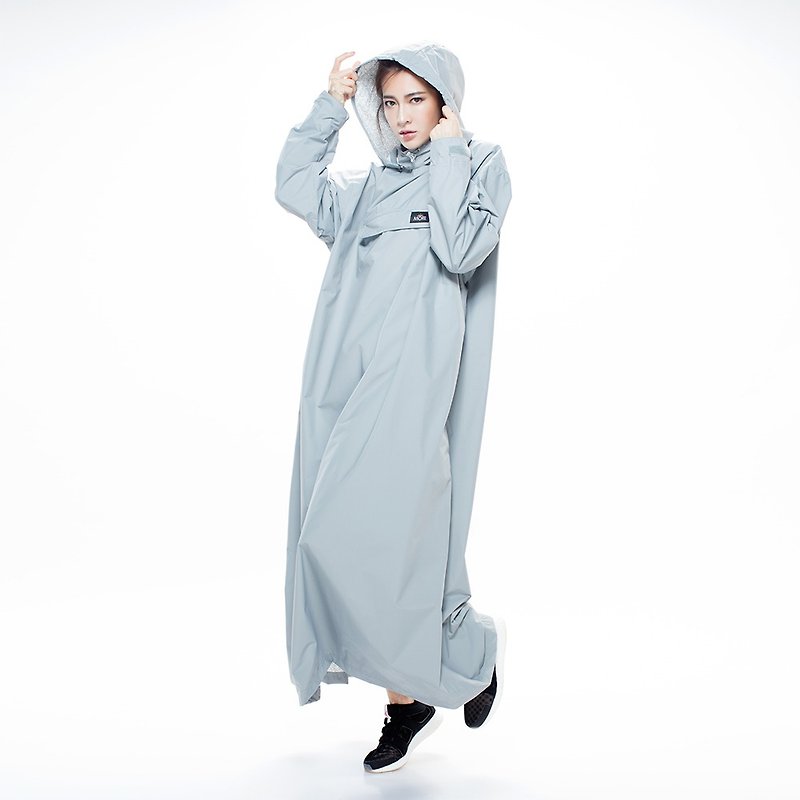【MORR】(ZECZEC Special Edition) PostPosi reversible raincoat - NY Grey - Umbrellas & Rain Gear - Polyester Gray