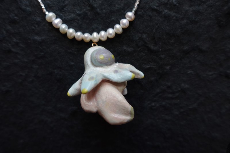 Space Walk Necklace - Necklaces - Pottery Pink