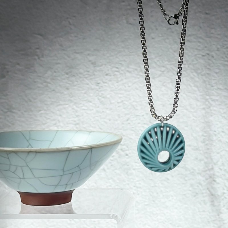 【Mobius 日光】陶瓷項鍊 _ 太陽意象 ( 中性設計 ) - 項鍊 - 瓷 