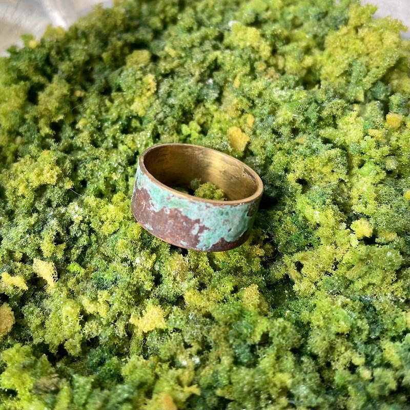 Ore Jewelry / Designer Style/ Bronze Green/ Ring/ - General Rings - Copper & Brass Green