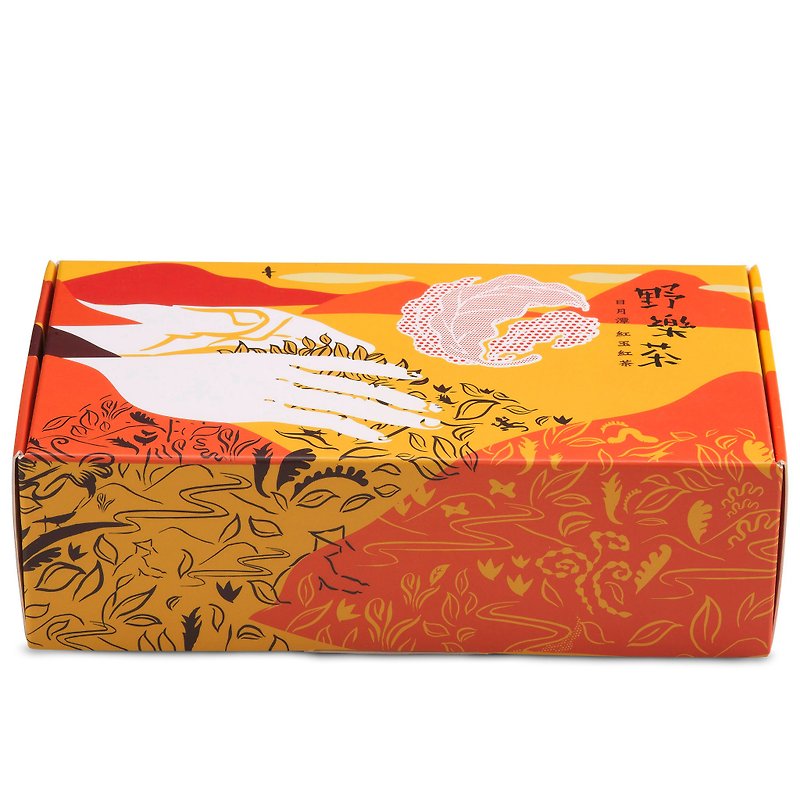 【Wild Music Tea】Tai Chi Tea Bag-Sun Moon Lake Red Jade Black Tea Gift Box (8pcs) Customized Gifts - Tea - Cotton & Hemp Red