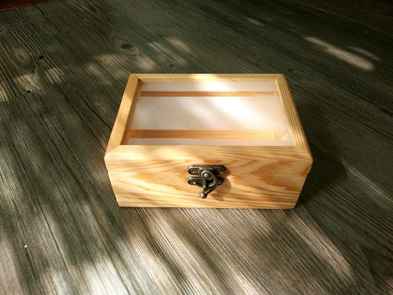 《期間限定スペシャル!!》台湾エルム+サンドガラス小収納ボックスならでは - 収納用品 - 木製 ブラウン