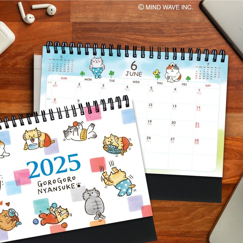 JzFun / Lazy Nyanosuke 2025 Desk Calendar - ปฏิทิน - กระดาษ 