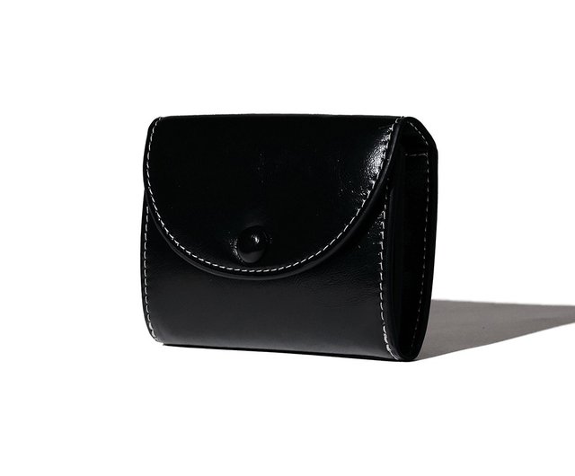 ★lemasque★ Dot Two Pocket Coin Business Card Holder Black DOT TWO POCKET Coin & Card Wallets black LEMASQUE|錢包/皮夾