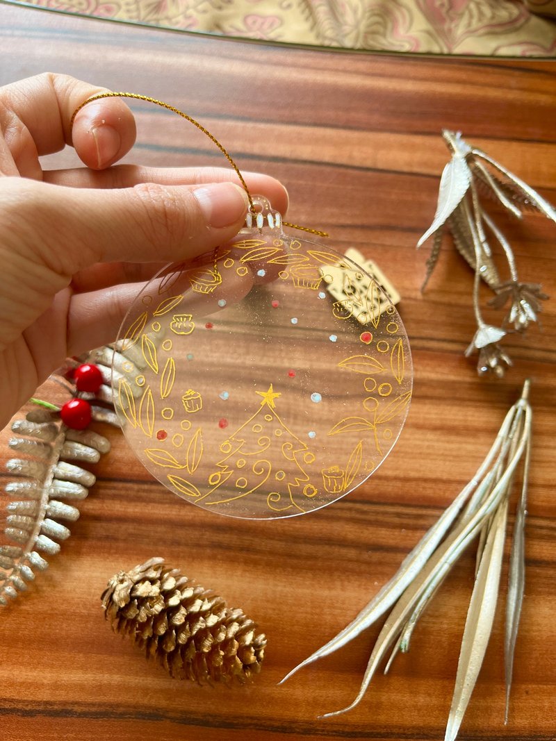 手繪丙烯聖誕裝飾 (香港聖誕) - 擺飾/家飾品 - 壓克力 多色