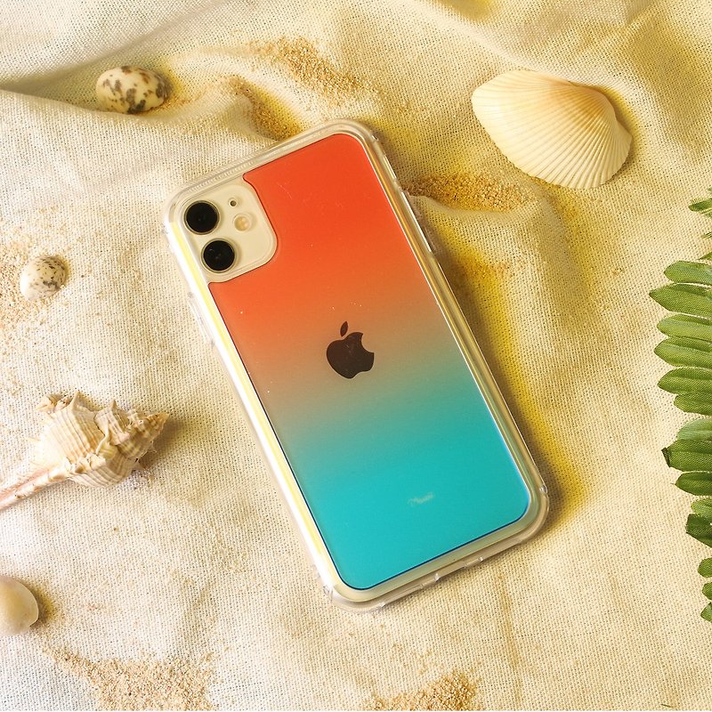 D-Armor Shockproof case with Anti-Yellowing and Technology.Gradient-beach - Phone Cases - Plastic Multicolor