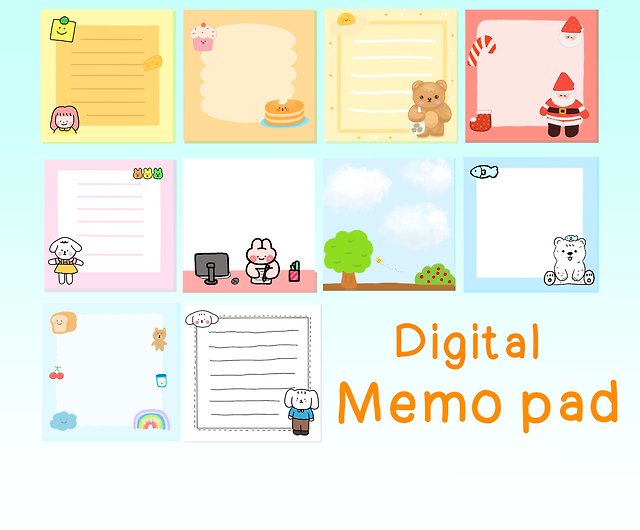 Memo pad, Stationery(square, 200 sheets)/Design based on watercolor  illustration - Shop greenut Sticky Notes & Notepads - Pinkoi