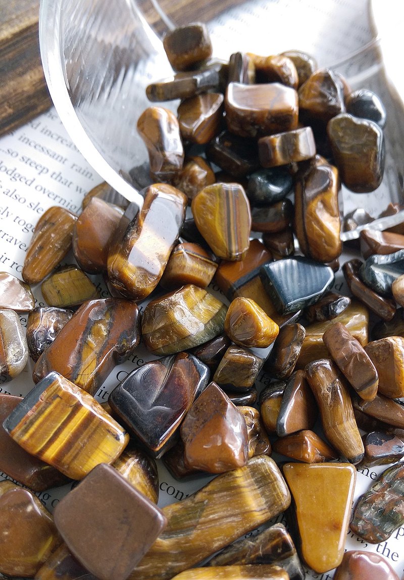 Tiger's Eye 天然黃虎眼石碎石 淨化專用碎石  一份100g 售80元 - 擺飾/家飾品 - 其他材質 