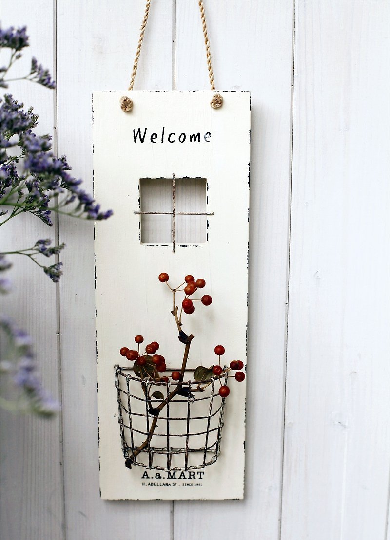 [Good day fetish] Miscellaneous Welkome welcome single-layer flower table ornaments - Plants - Wood White