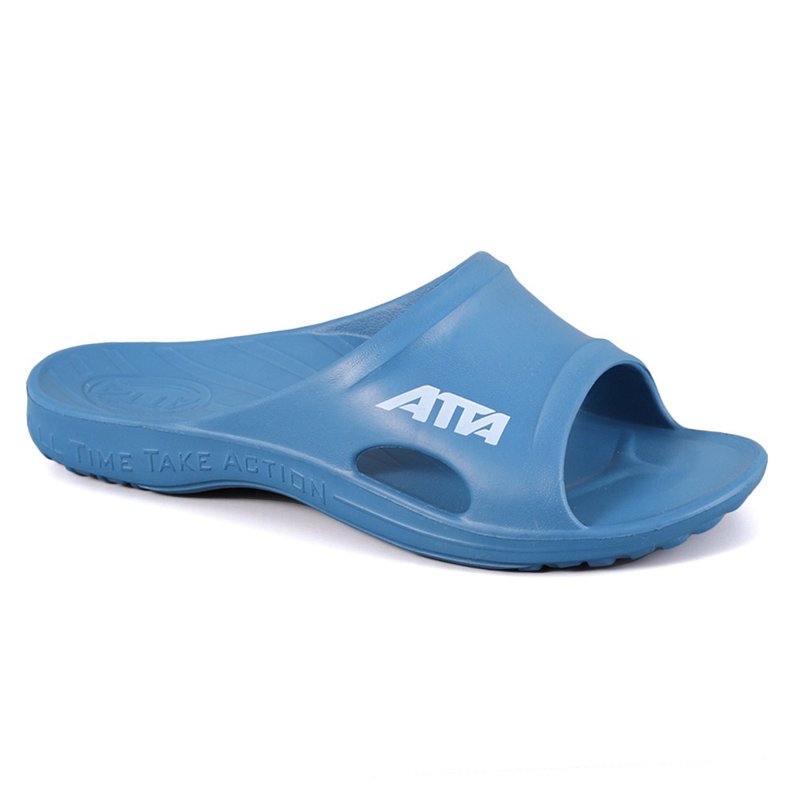 【ATTA】足底均壓 足弓簡約休閒拖鞋-太平洋藍 - 拖鞋 - 塑膠 