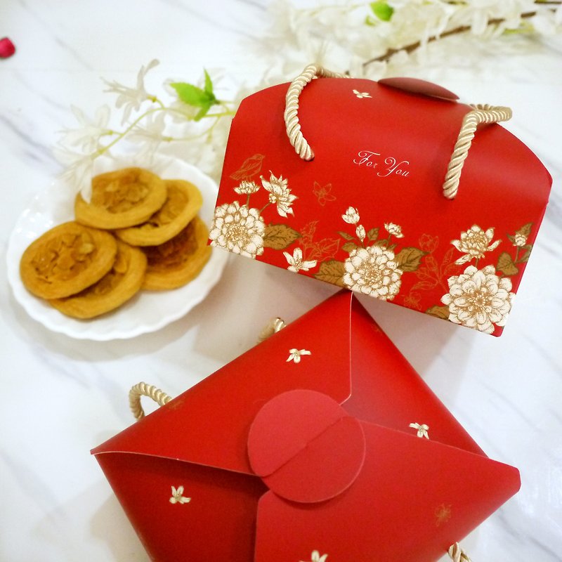 【Taguo】Flowers clusters-Royal handmade biscuits gift box/Mid-Autumn Festival/Dessert Companion Gift Box - คุกกี้ - อาหารสด สีเหลือง