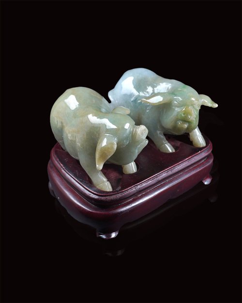 瓔珞珠寶盒 E.L.Jewelry Box 【豬事如意】三彩翡翠小豬擺飾擺件 | 天然緬甸玉翡翠A貨 | 送禮