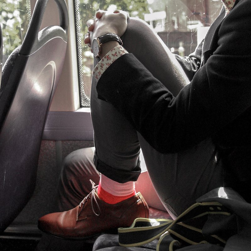 Men's Socks - Routemaster, British Design for the Modern Gentleman - Socks - Cotton & Hemp Pink