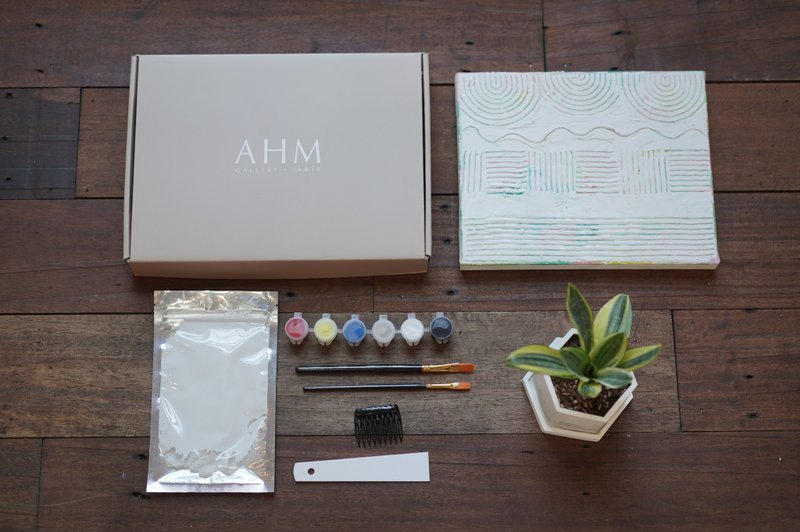 Spot AHM IARTS thick brick painting - simple series experience gift box - วาดภาพ/ศิลปะการเขียน - พลาสติก 