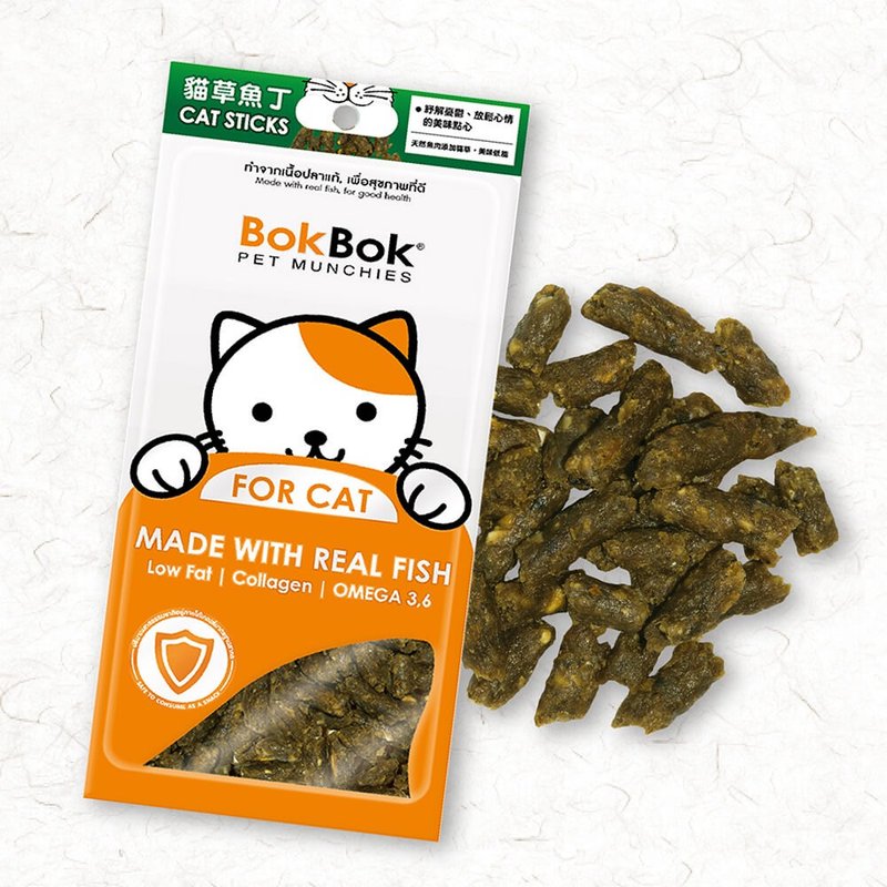寵物零食 貓咪 貓草魚丁35g 飼料 - 貓罐頭/鮮食 - 其他材質 