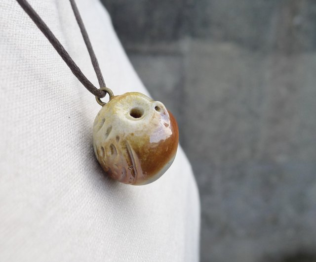 Wood deals Fired Porcelain Necklace