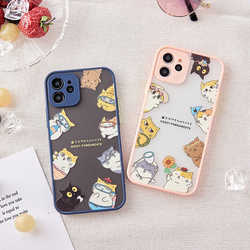 Huang Ama Midsummer Outing Series Matte Anti-drop iPhone Case Phone Case - เคส/ซองมือถือ - พลาสติก หลากหลายสี