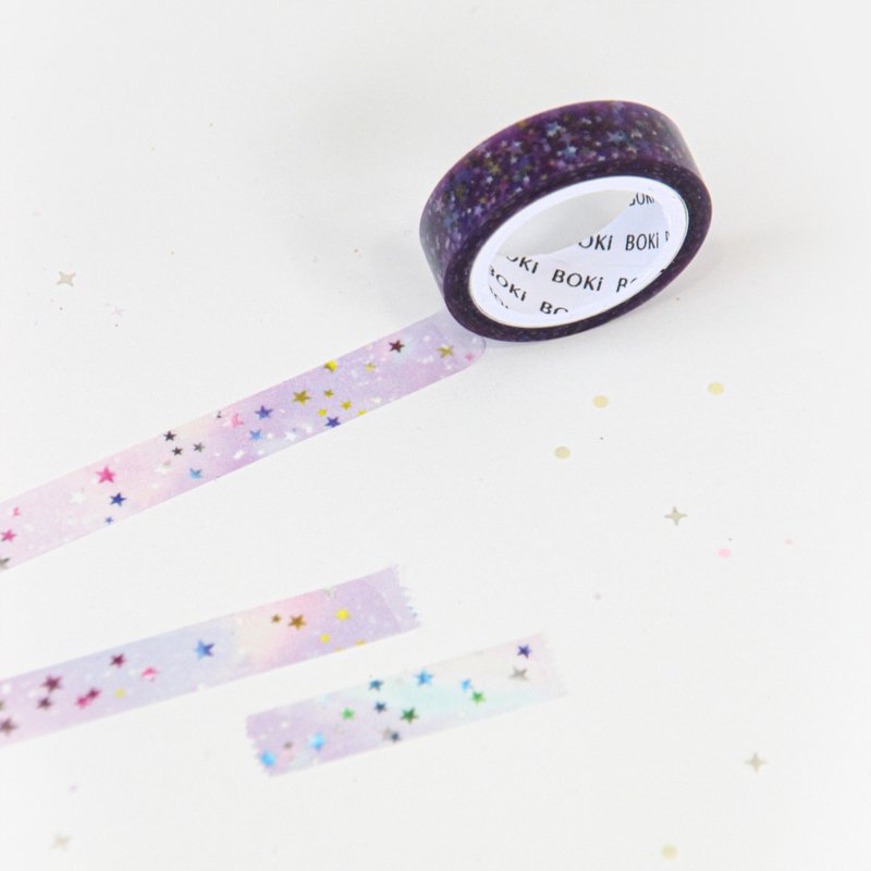 Confetti Clear Tape | Glittering Star - 紙膠帶/和紙/PET - 其他材質 透明