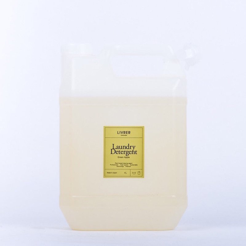LIVRER 麗芙 日常全效洗衣精 - 青蘋果 GREEN APPLE 4L - 洗衣精/衣物清潔 - 其他材質 白色