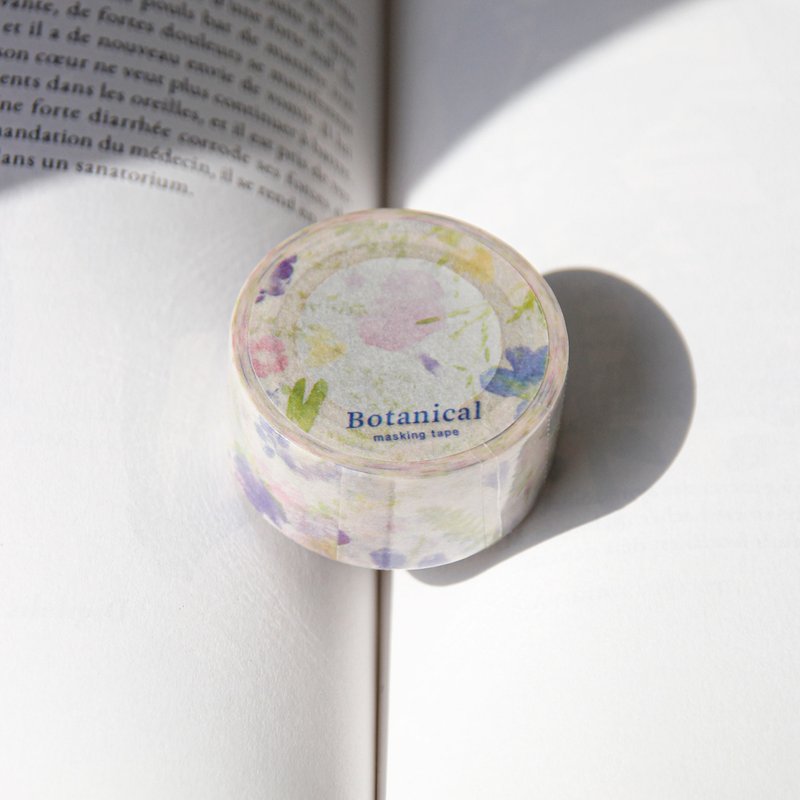 Botanical Masking Tape | Dye Spring - 紙膠帶/和紙/PET - 紙 多色
