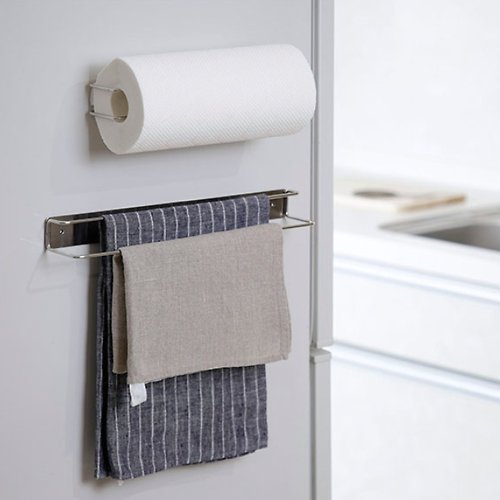 Yamazaki Home Magnetic Paper Towel Holder - Steel - White
