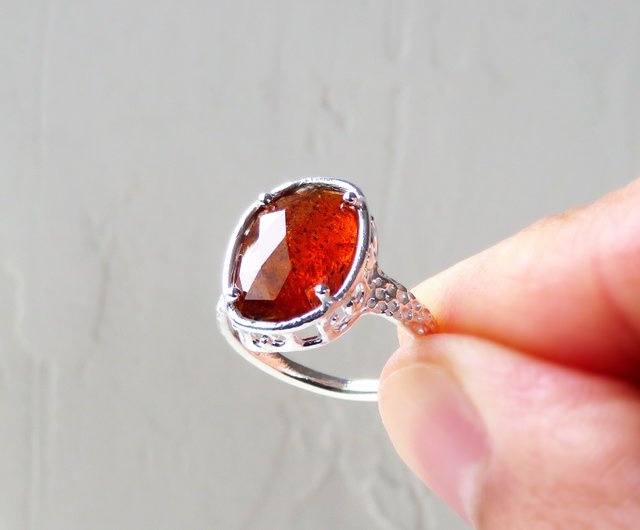 モスカイヤナイトリング Moss Kyanite Ring red ll - ショップ NATSU WORKS リング・指輪 - Pinkoi