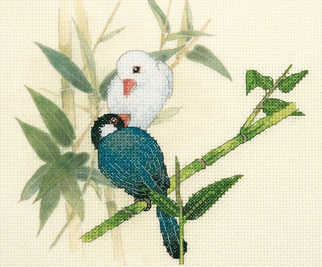 クロスステッチ 6 インチの花と鳥の刺繍フレーム手作り材料セット 