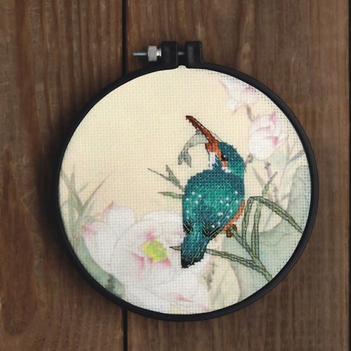 クロスステッチ 6 インチの花と鳥の刺繍フレーム手作り材料セット 