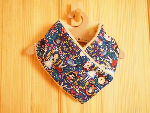 sunflowercorsage 手工縫製保暖圍巾圍脖頸巾 愛麗絲夢遊仙境圖案