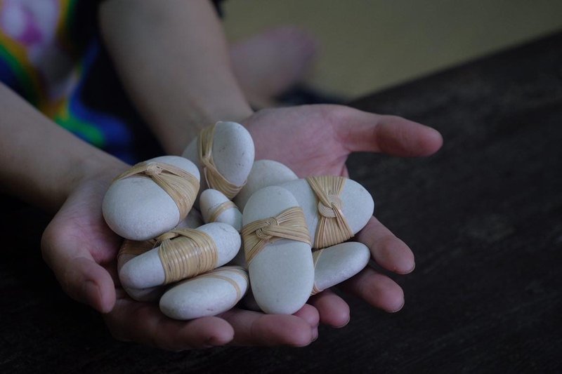 Wave tea needle/white stone paperweight - อื่นๆ - ไม้ไผ่ 