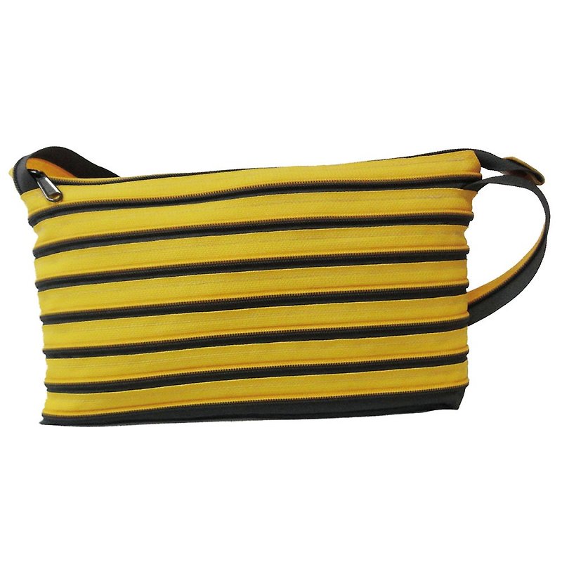 【Is Marvel】Zipper bag - กระเป๋าแมสเซนเจอร์ - เส้นใยสังเคราะห์ สีเหลือง