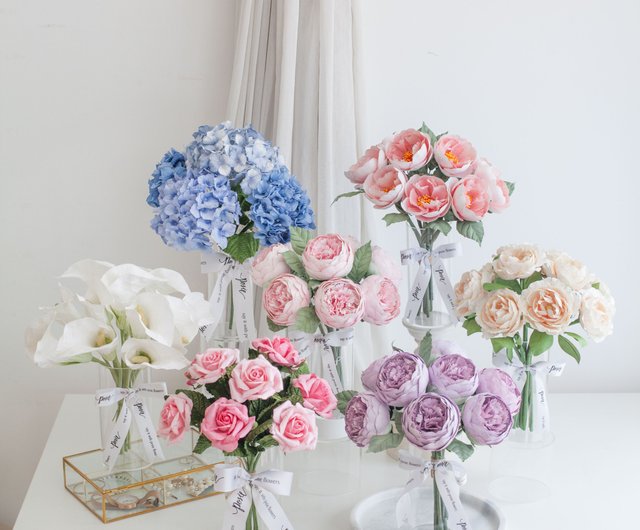 甘いピンクのバラ |家の装飾のためのミニ マルセイユ花瓶 - ショップ