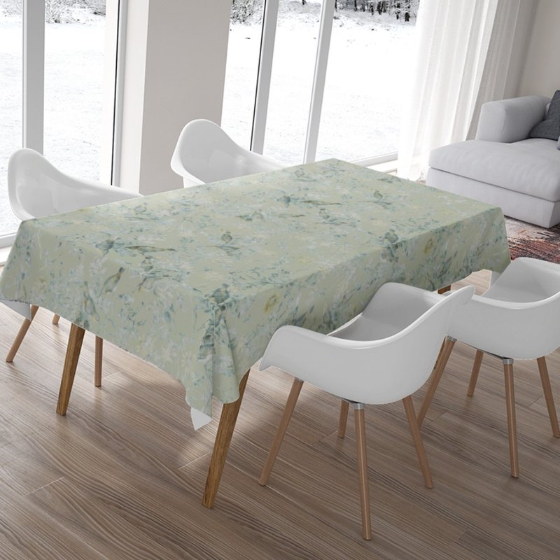 HC Printed Tablecloth European and American Flower Version HC7004 Kingfisher Green - ของวางตกแต่ง - เส้นใยสังเคราะห์ 