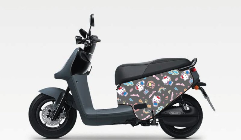 BLR X HelloKitty gogoro 防刮車套 K35 灰底霓虹 - 其他 - 聚酯纖維 灰色