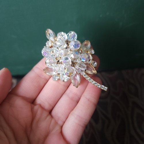 星期天古董飾品/雜貨 【星期天】VINTAGE珠珠水鑽古著胸針 老飾品/西洋老件