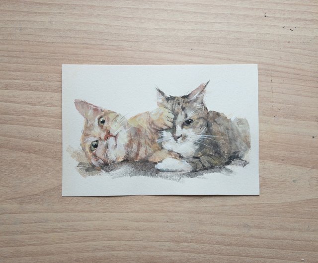 人気TOP 猫の絵 絵画 絵画 painting ハンドメイド 油絵風