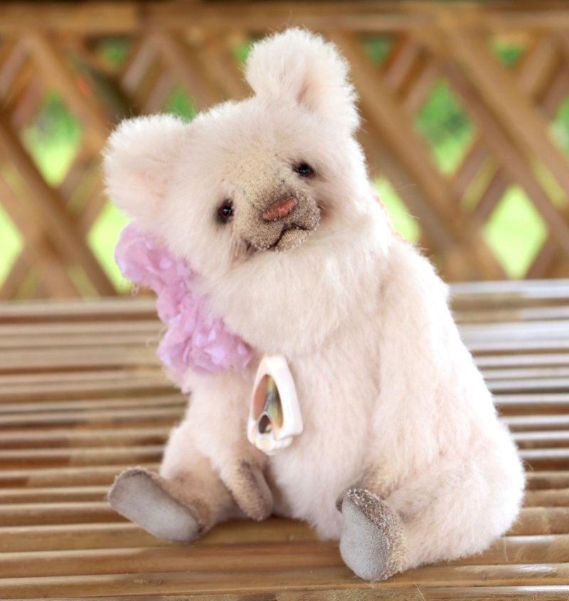 Teddy bear Monica - Stuffed Dolls & Figurines - Other Materials 