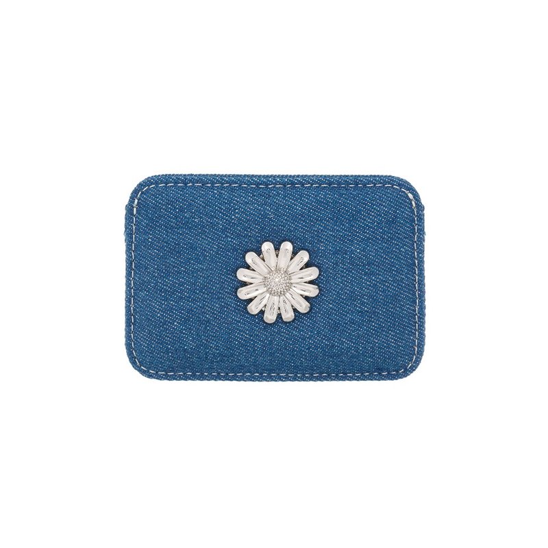 Daisy Slim Mini Transportation Card Wallet denim - 錢包/皮夾/長短夾 - 真皮 透明
