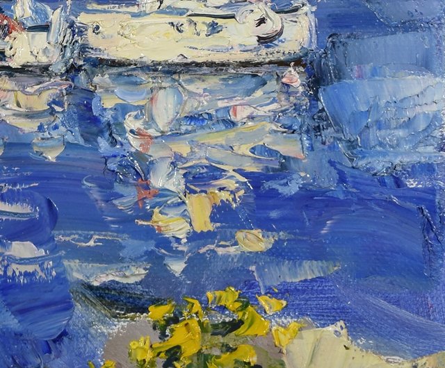 帆船の絵画 ヨットの風景画 オリジナルアート 印象派 オリジナル 帆船の絵画 ヨットの風景画 オリジナルアート 印象派 オリジナル