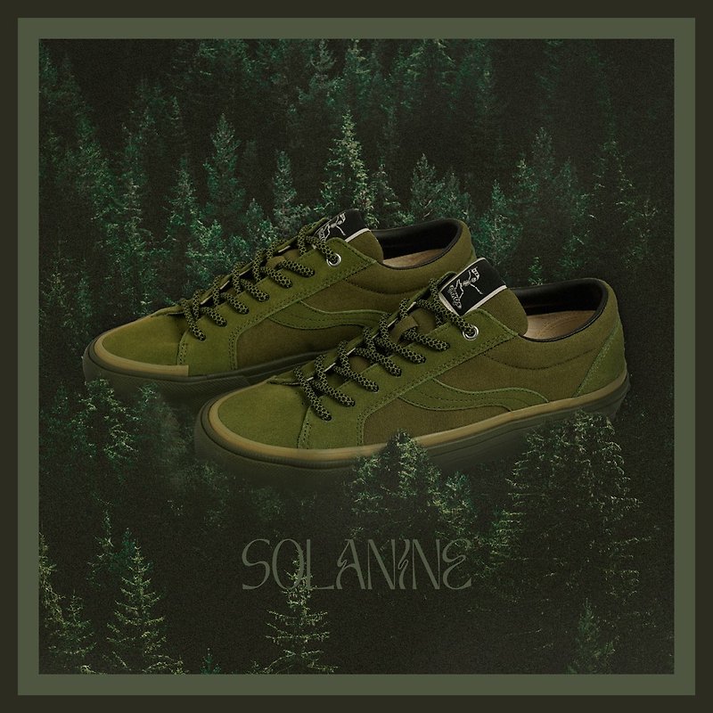ASTLEY LOW SOLANINE GREEN - รองเท้าลำลองผู้ชาย - ยาง สีเขียว