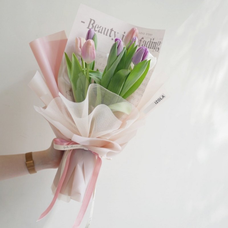 Flower Bouquet-Best Gifts Recommendation_Tulip Bouquet/Birthday/Graduation/Blessing - Dried Flowers & Bouquets - Plants & Flowers 